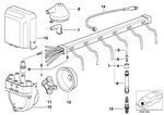 12121705675 - Engine Electrical System: Ignition Wire for BMW Image