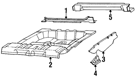 Rear Body & Floor for 1991 Oldsmobile Custom Cruiser #0