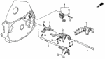 24220PL3020 - Transmission - Manual: FORK, GEARSHIFT (1-2) for Honda Image