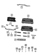 68600049AA - Exterior Ornamentation: Radiator Grille for Mopar Image