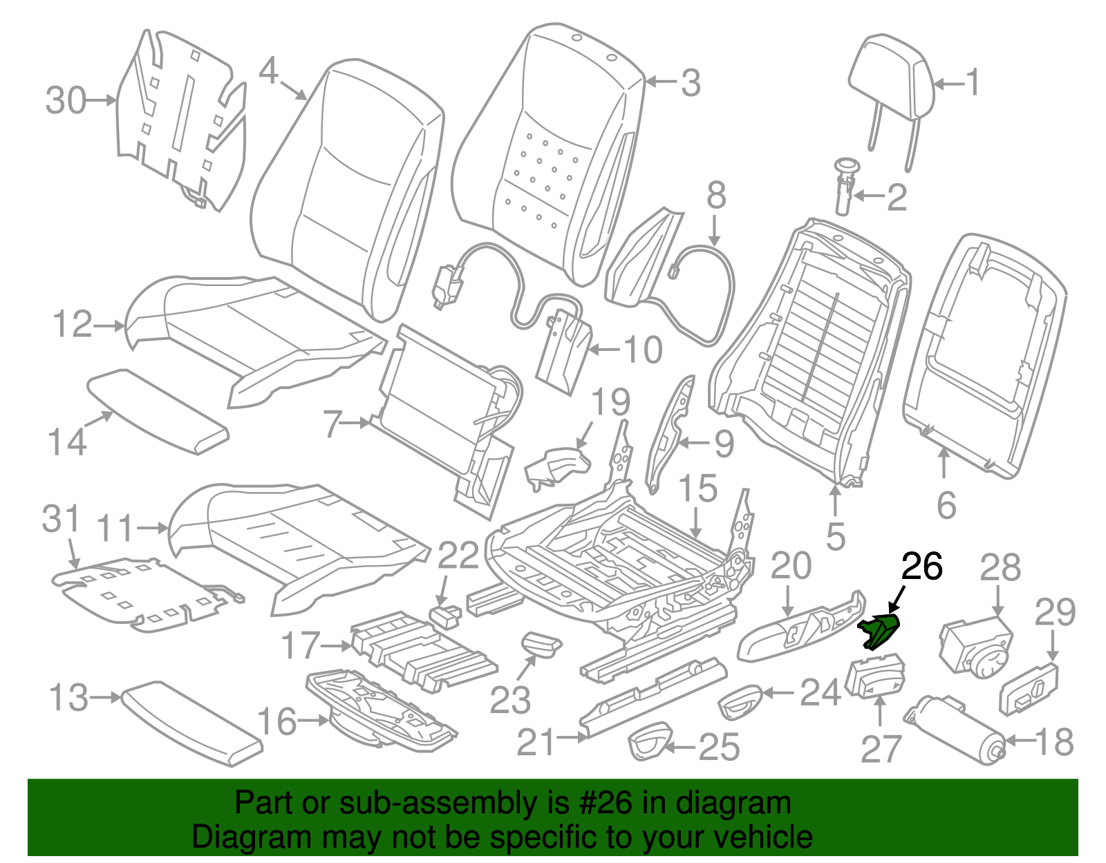 Seat Belt Guide - BMW (52-10-6-979-632)