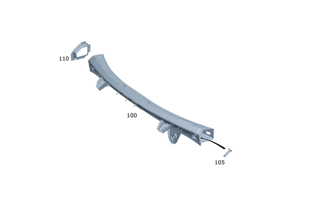 1676206502 - Cowl, Front Panel: Crossmember for Mercedes-Benz: GLE350, GLE450, GLE450e, GLE53 AMG, GLE580, GLE63 AMG S, GLS450, GLS580, GLS63 AMG, Maybach GLS600 Image image