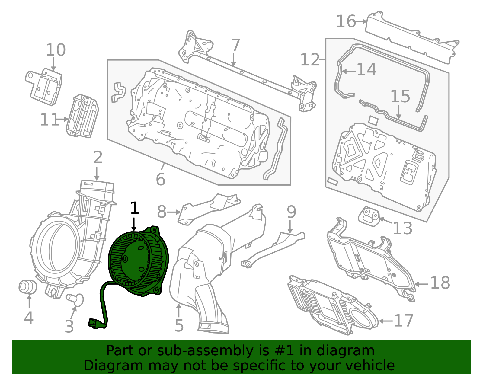 OEM 2012-2015 Honda Civic Drive Motor Battery Pack Cooling Fan