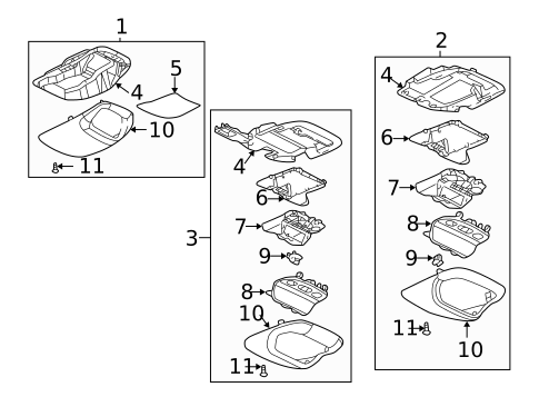 Overhead Console for 2001 Chevrolet Monte Carlo #0