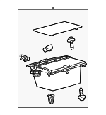 588040E840B0 - Body: Compartment for Lexus: RX350, RX500h Image