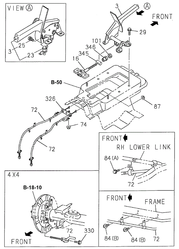 Parking Brake Control for 2002 Honda Passport #0
