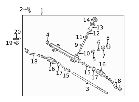 Steering Gear & Linkage for 2012 Hyundai Sonata #0