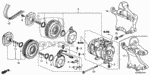 38773PJ7003 - Body/Air Conditioning: CLIP, WIRE HARNESS for Honda Image
