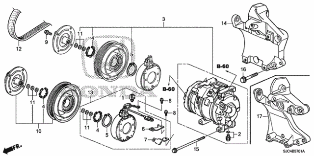 A/C Air Conditioner (Compressor) (2) for 2011 Honda Ridgeline #0