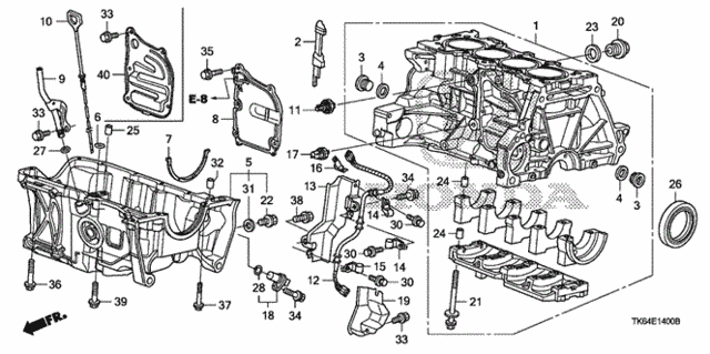 Cylinder Block - Oil Pan for 2012 Honda Fit #0