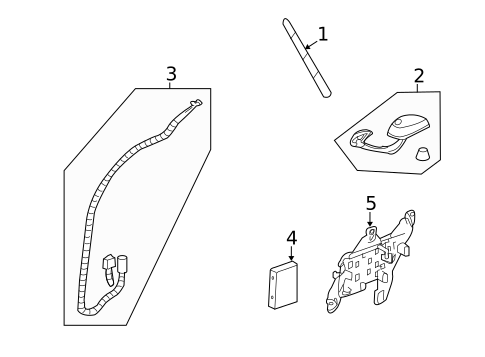 Antenna & Radio for 2011 Chevrolet Traverse #1