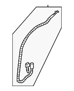 25809371 - Electrical: Antenna Cable for Chevrolet: Malibu, Traverse | Pontiac: G6 | Saturn: Aura Image