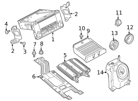 Sound System for 2014 Mitsubishi Outlander #0
