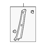 6221153022B0 - Body: Windshield Pillar Trim for Lexus: IS300 Image