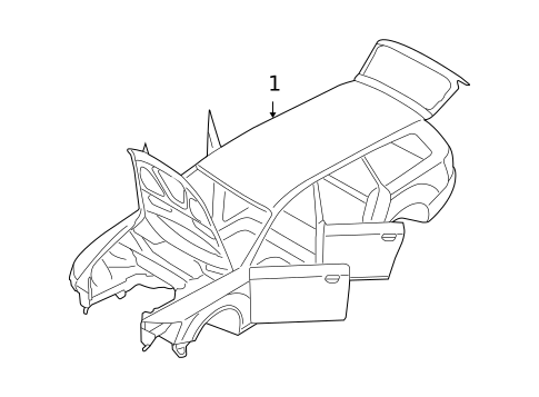 Body Shell for 2009 Audi A6 Quattro #1
