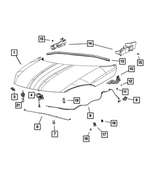 68439626AA - Body Sheet Metal Except Doors: Hood Prop Rod for Fiat: 500X Image