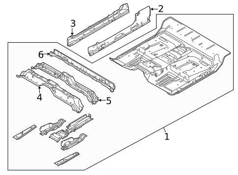 Floor - Cab for 2010 Ford F-150 #1