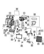 68093365AA - Air Conditioners and Heaters: A/c And Heater Lower Housing for Mopar Image
