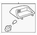 8157050030B1 - Electrical: High Mount Lamp for Lexus: LS430 Image
