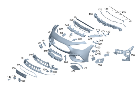 Front Bumper for 2024 Mercedes-Benz CLE300 #0