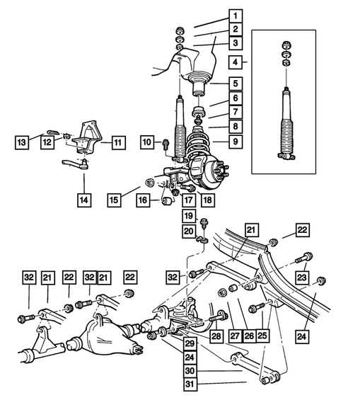 Front Suspension for 2001 Jeep Wrangler #0