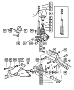 52005574 - Front Suspension &amp; Drive: Shock Absorber Retainer, Upper for Mopar Image