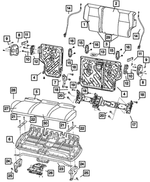 1QC451J8AA - Interior Trim: Rear Seat Back Cover for Mopar Image