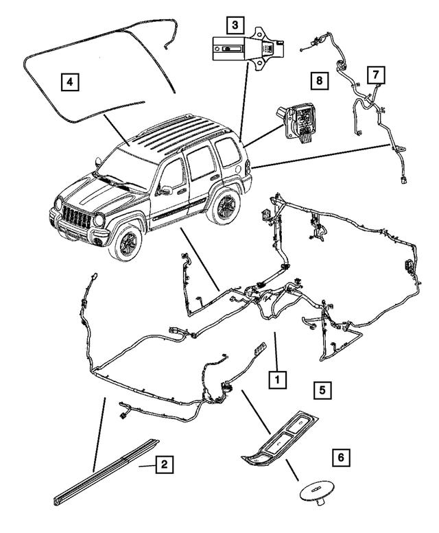 « 56047848AB –  : Réservoir à Carburant Cablage pour Mopar Image »
