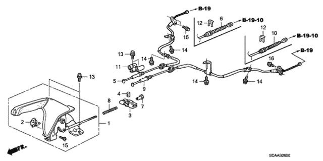 Parking Brake for 2007 Honda Accord #0