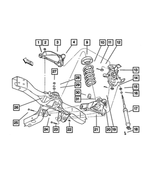 52106160AC - Front Suspension &amp; Drive: Upper Control Arm, Right for Mopar Image