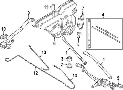 Wiper & Washer Components for 2024 BMW M240i xDrive #0