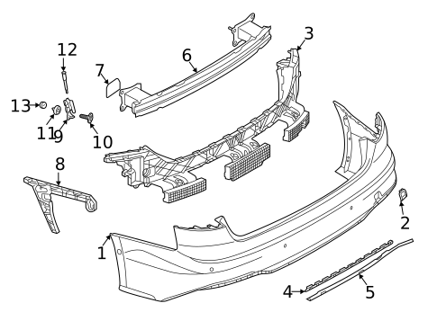 Bumper & Components - Rear for 2020 Audi S5 #3