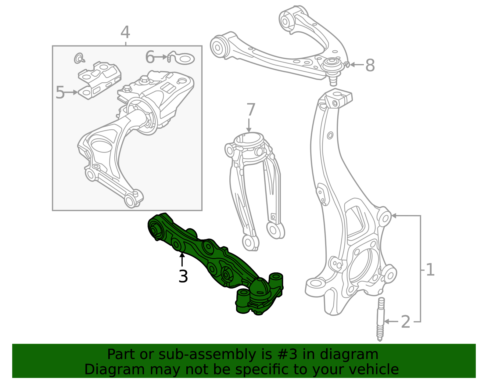 KJK3-34-300A - Ft Lower Control Arm - 2024-2025 Mazda | Mazda Swag