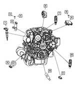 5149054AA - Electrical: Camshaft Sensor for Chrysler: 300, Aspen | Dodge: Challenger, Charger, Dakota, Durango, Magnum, Nitro, Ram 1500, Ram 2500, Ram 3500, Viper | Jeep: Commander, Grand Cherokee, Liberty Image