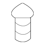 5M0863453 - Body: Rear Console Bumper for Volkswagen: Arteon, e-Golf, Eos, Golf, Golf Alltrack, Golf R, Golf SportWagen, GTI, Jetta, Passat, R32, Rabbit, Taos, Tiguan, Tiguan Limited Image