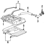 E8TZ9A147B - Fuel System: Skid Plate for Ford: F-150, F-250, F-250 HD, F-350, F-Super Duty Image