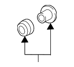 3B9998754 - Body: Wiper Motor Bushing Kit for Audi Image