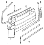 3636389 - Body: Door Shell for Cadillac: Allante Image