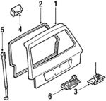 BF6762310C - : Lock for Mazda: 323 Image