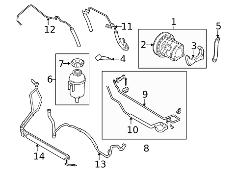 Pump & Hoses for 2009 Land Rover LR2 #0