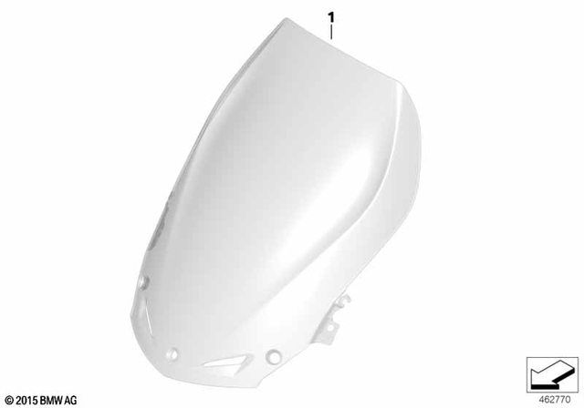46638559918 - : Windshield, High for BMW-Motorrad Image