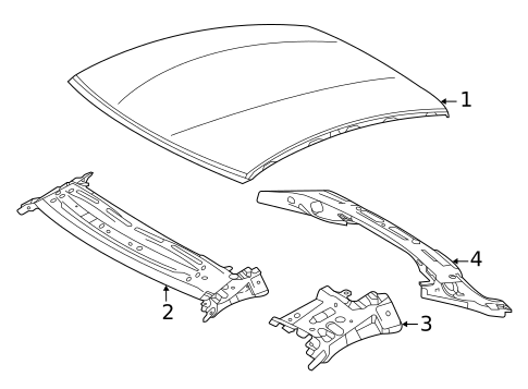 Windshield Header & Components for 2023 Toyota GR Supra #0