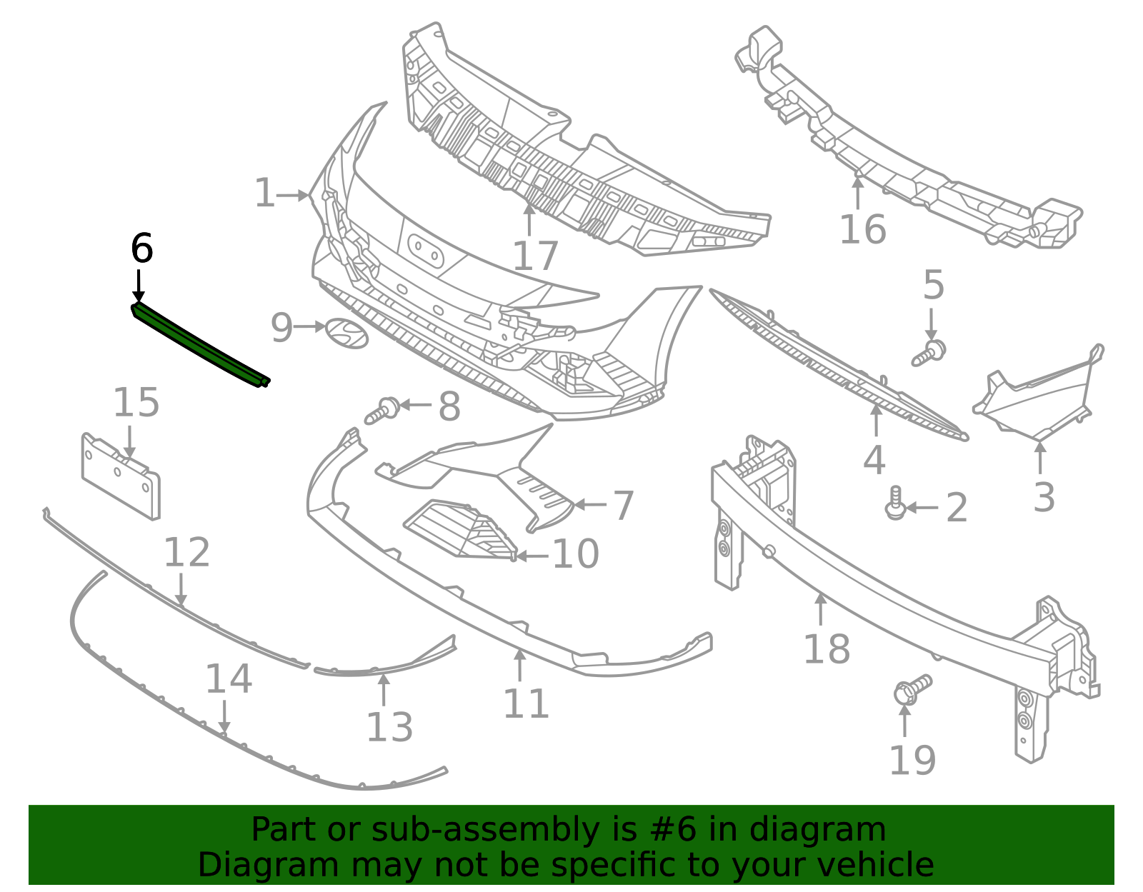 2022-2023 Hyundai Elantra N Center Molding 86599-IB000 | MotorMotor