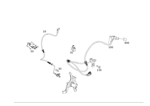 Front Axle Wiring for 2015 Mercedes-Benz CLS 63 AMG&reg; S #0