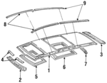 6311195D02 - Body: Roof Panel for Toyota: Previa Image