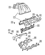 53013534AA - Engine 2.4L Four Cylinder: Intake Manifold Gasket for Mopar Image