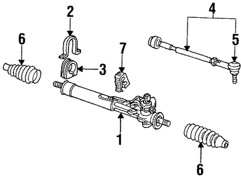 Steering Gear & Linkage for 1996 Volkswagen Cabrio #0