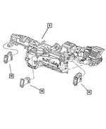 55116407AG - Air Conditioning &amp; Heater: Instrument Panel Duct for Mopar Image