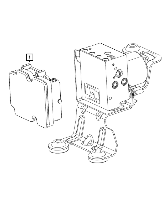68488632AA - Electrical: Anti-lock Brake Control Unit for Mopar Image image