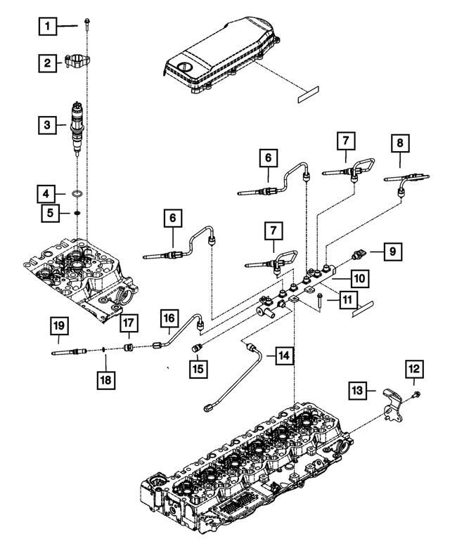 R8333562AA - Fuel: Fuel Injector, Remanufactured for Mopar Image